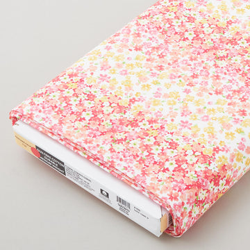 Calico Collection - Floral Stripe Red 8 Yard Bolt