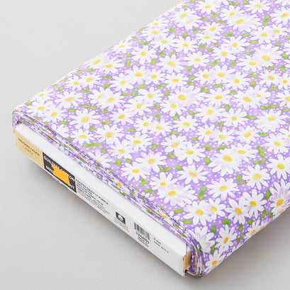 Daisy Delight IV - Happy Daisies Purple 8 Yard Bolt