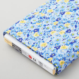 Oasis Floral - Tiny Flowers Blue and Yellow 8 Yard Bolt