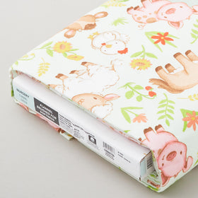 Farmyard Babies Flannel - Green 8 Yard Bolt