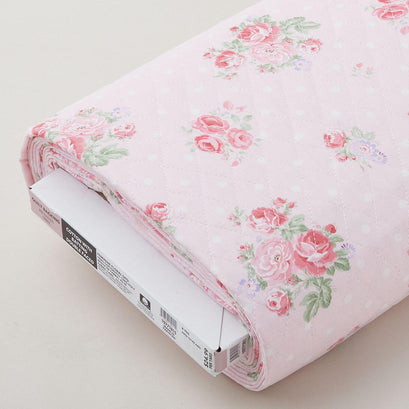 Double Faced Pre-Quilted Cotton - Prairie Romance Sweet Pink 8 Yard Bolt