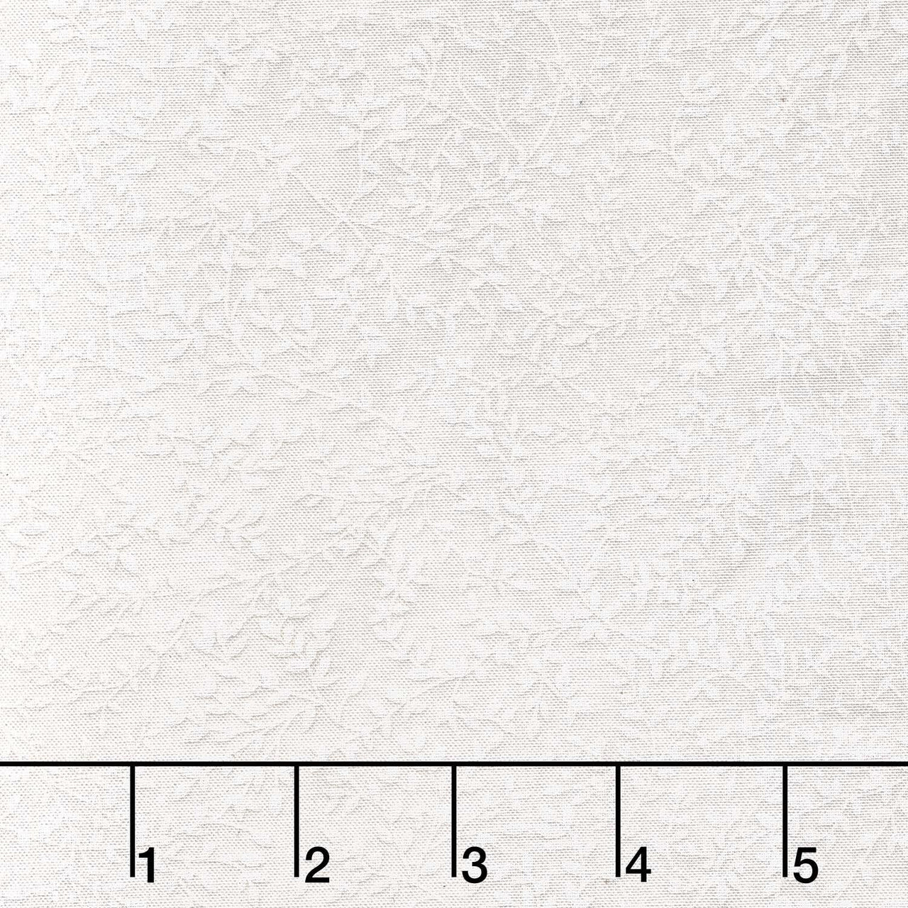 Floral Vines White 108" Wide Backing