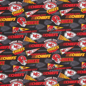 NFL - Kansas City Chiefs Black Red Yardage