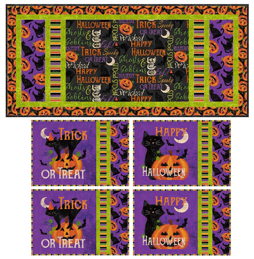 Festive Felines Place Mats & Table Runner Free Quilt Pattern