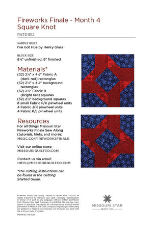 Fireworks Finale Sew Along - Month 4 Free Quilt Pattern