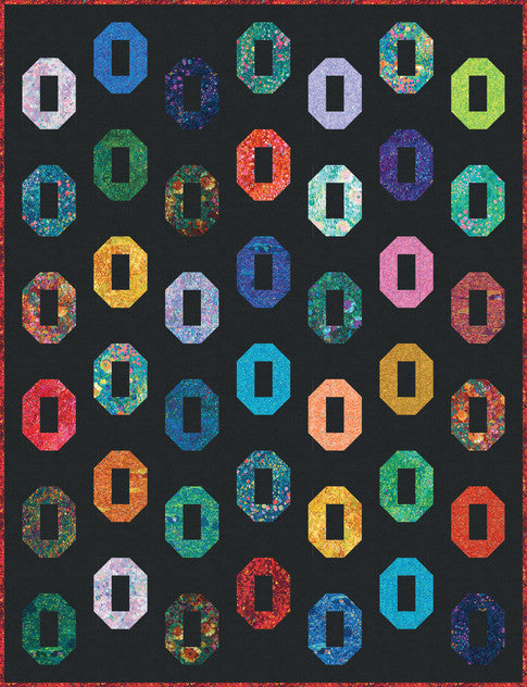 Floating Beads - Painterly Petals Free Quilt Pattern