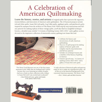 Fons & Porter Presents Quilts Henry Ford Book