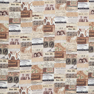 Eclectic Elements - Palette Collage Neutral Yardage