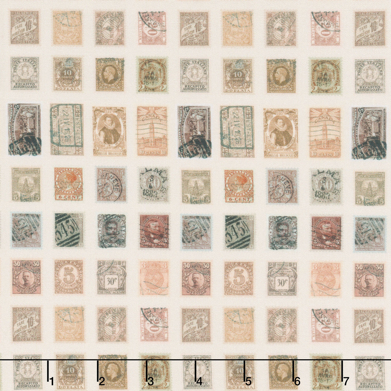 Eclectic Elements - Palette Stamps Neutral Yardage