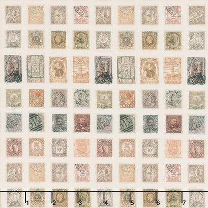 Eclectic Elements - Palette Stamps Neutral Yardage