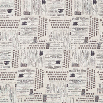 Eclectic Elements - Palette Typewriter Neutral Yardage