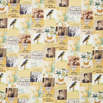 Eclectic Elements - Palette Collage Yellow Yardage