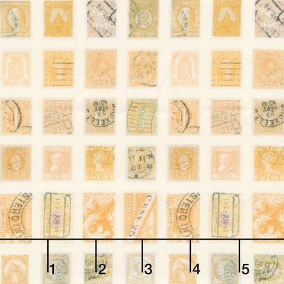Eclectic Elements - Palette Stamps Yellow Yardage