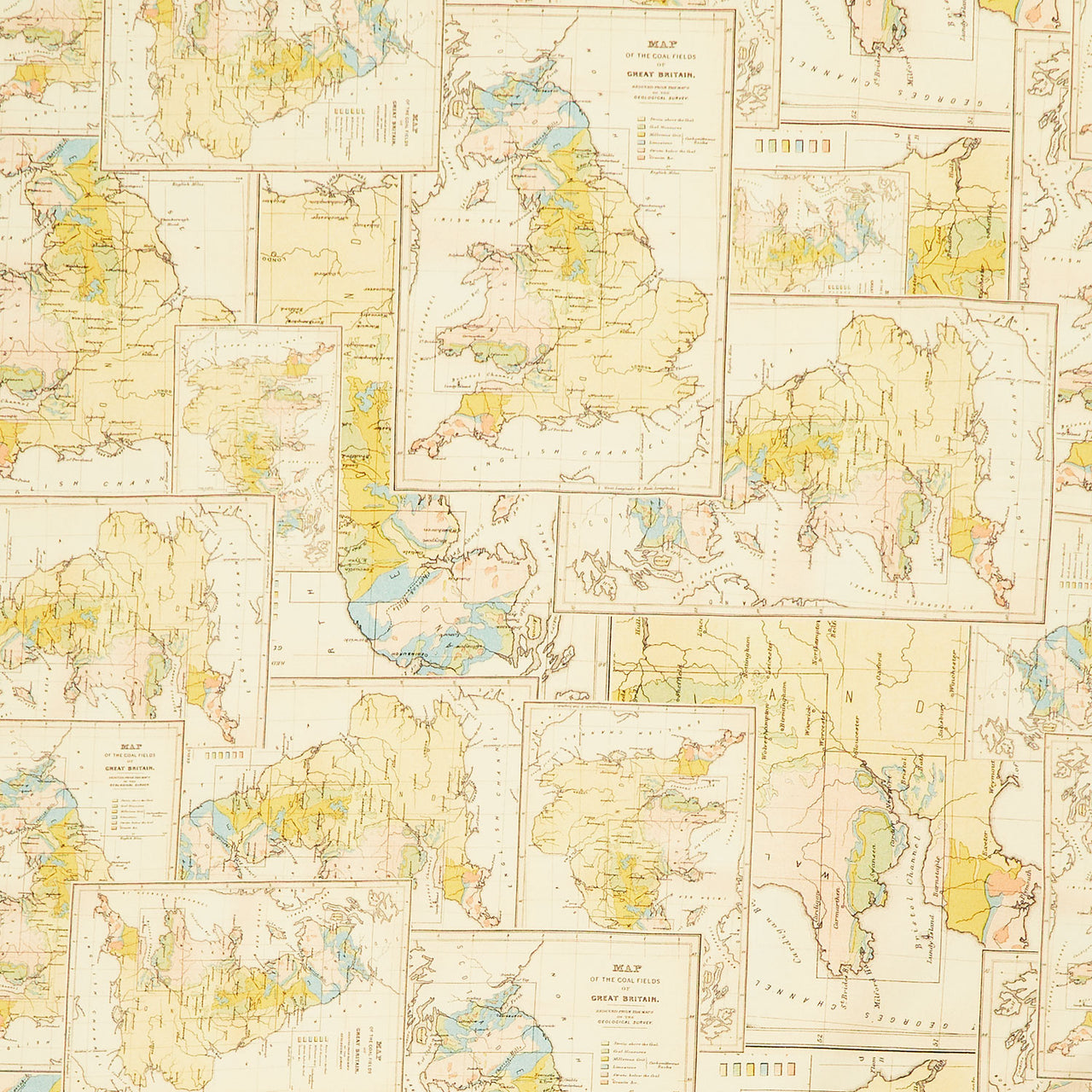 Eclectic Elements - Palette Map Yellow Yardage