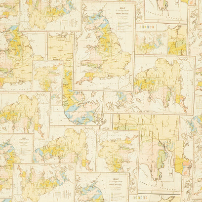 Eclectic Elements - Palette Map Yellow Yardage