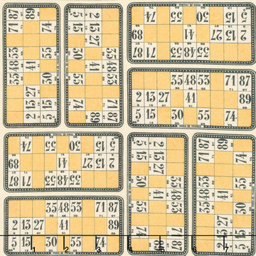 Eclectic Elements - Palette Numbers Yellow Yardage