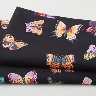 A Spring in Paris - Papillons Black 2 Yard Cut