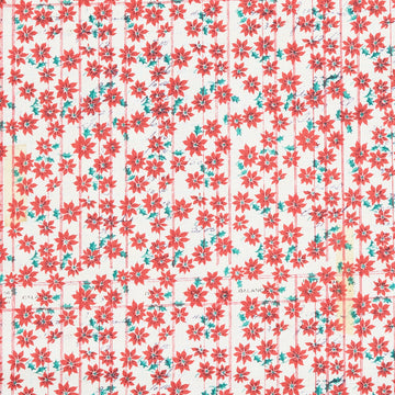 Holidays Past - Festive Ledger Red 2 Yard Cut