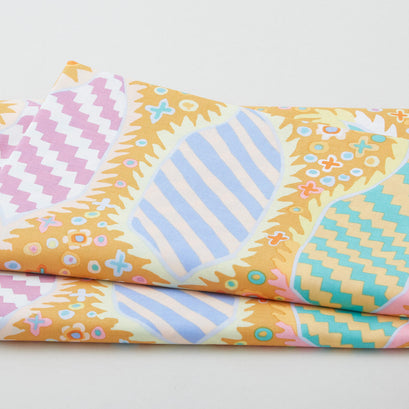 Kaffe Fassett - Striped Heraldic Gold 2 Yard Cut
