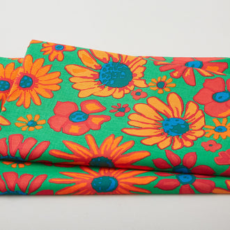 Kaffe Fassett - August 2024 Bloomers Green 3 Yard Cut