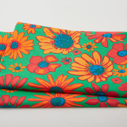 Kaffe Fassett - August 2024 Bloomers Green 3 Yard Cut