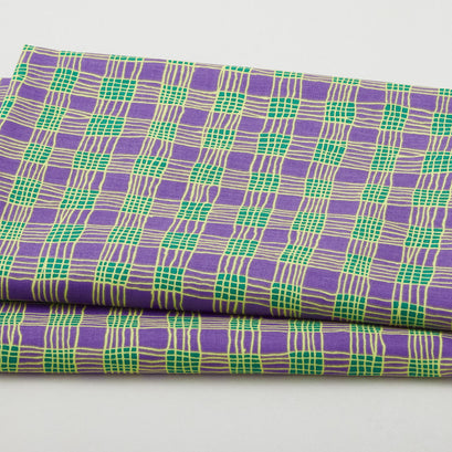 Kaffe Fassett Collective - February 2025 Gingham Purple 2 Yard Cut