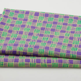 Kaffe Fassett Collective - February 2025 Gingham Purple 2 Yard Cut