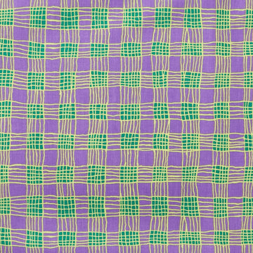 Kaffe Fassett Collective - February 2025 Gingham Purple 2 Yard Cut