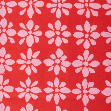 Kaffe Fassett Collective - August 2024 Snow Flower Red 2 Yard Cut
