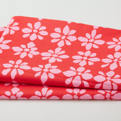 Kaffe Fassett Collective - August 2024 Snow Flower Red 2 Yard Cut