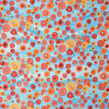 Sisters Mountain Meadow - Plenty of Poppies Crimson 2 Yard Cut