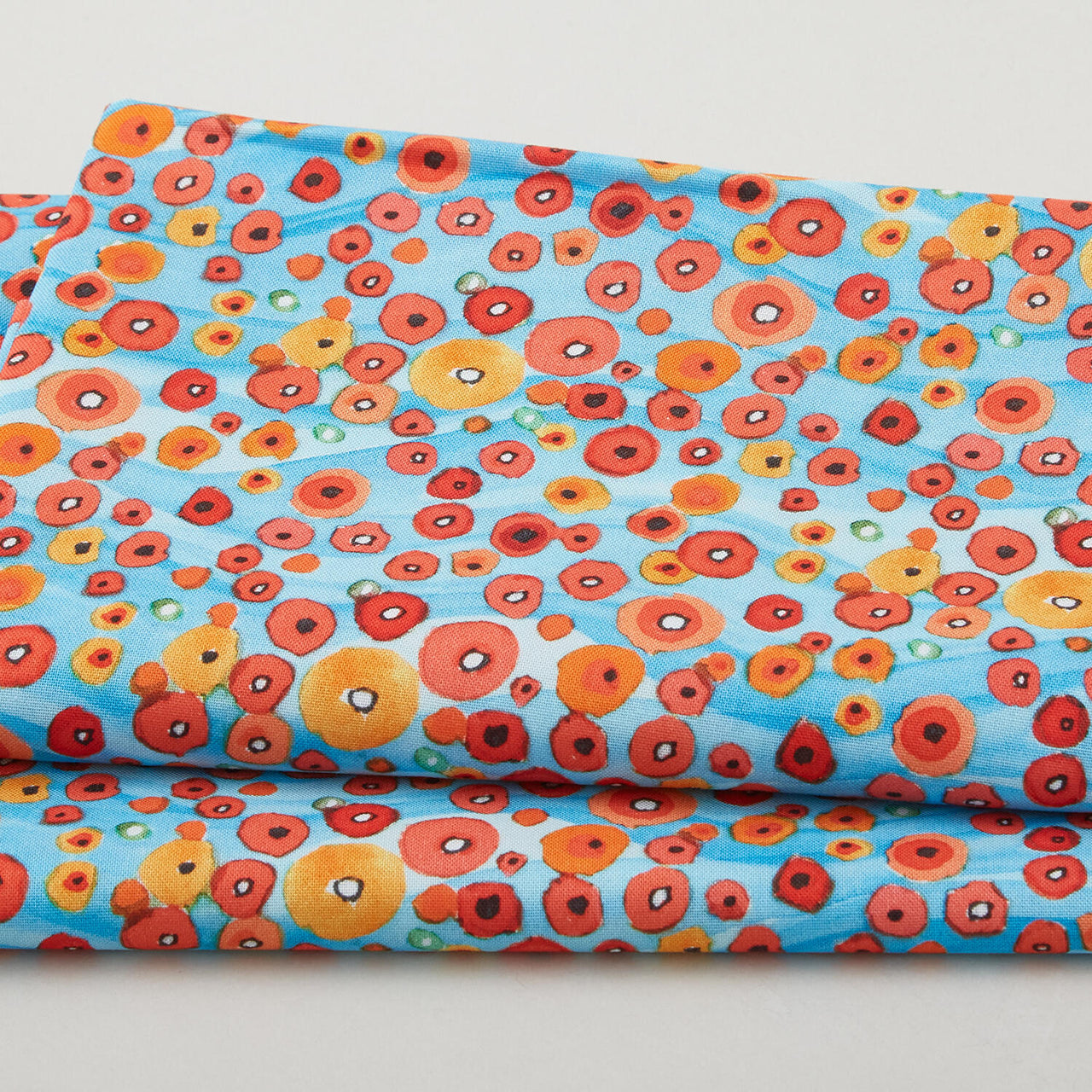 Sisters Mountain Meadow - Plenty of Poppies Crimson 2 Yard Cut