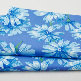 Nation of Flowers - Chicory Blue 2 Yard Cut