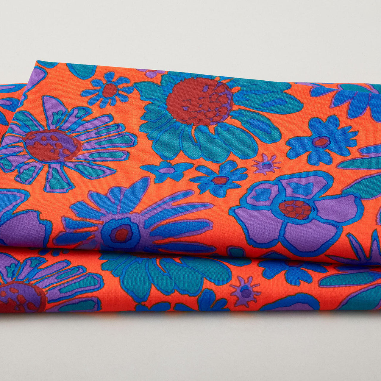 Kaffe Fassett Collective August 2024 - Bloomers Orange 2 Yard Cut
