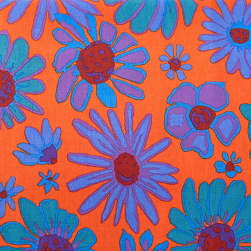 Kaffe Fassett Collective August 2024 - Bloomers Orange 2 Yard Cut