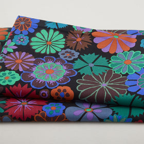 Kaffe Fassett Collective August 2024 - Folk Flower Dark 2 Yard Cut