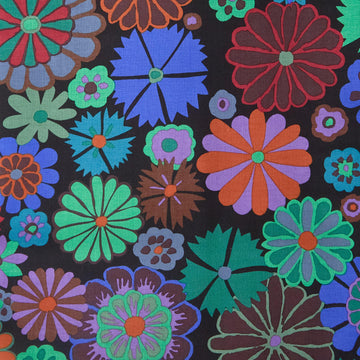 Kaffe Fassett Collective August 2024 - Folk Flower Dark 2 Yard Cut