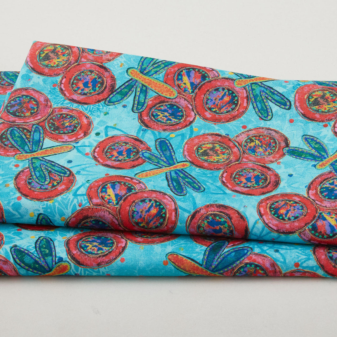 Dragonfly Dance - Flight Mint Digitally Printed 2 Yard Cut