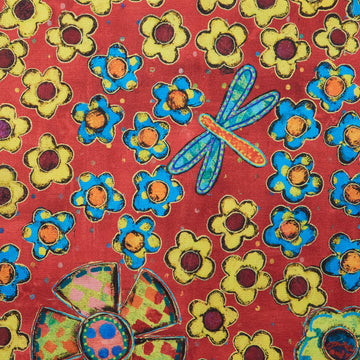 Dragonfly Dance - Flower Field Multi Digitally Printed 2 Yard Cut