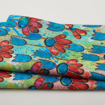 Dragonfly Dance - Daisytime Multi Digitally Printed 2 Yard Cut