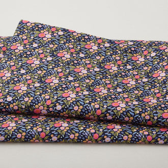 Paradise Bloom - Mini Wildflowers Blueberry Digitally Printed 2 Yard Cut