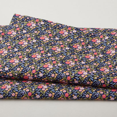Paradise Bloom - Mini Wildflowers Blueberry Digitally Printed 2 Yard Cut