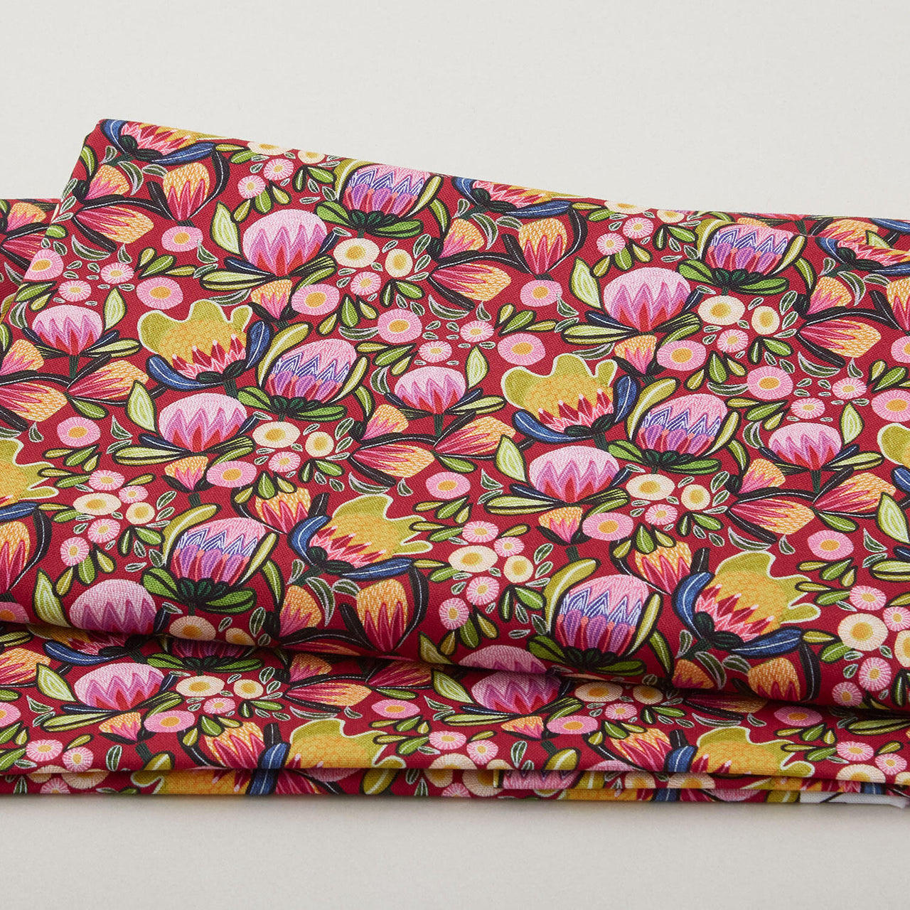 Paradise Bloom - Sugarbush Splendor Garnet Digitally Printed 2 Yard Cut