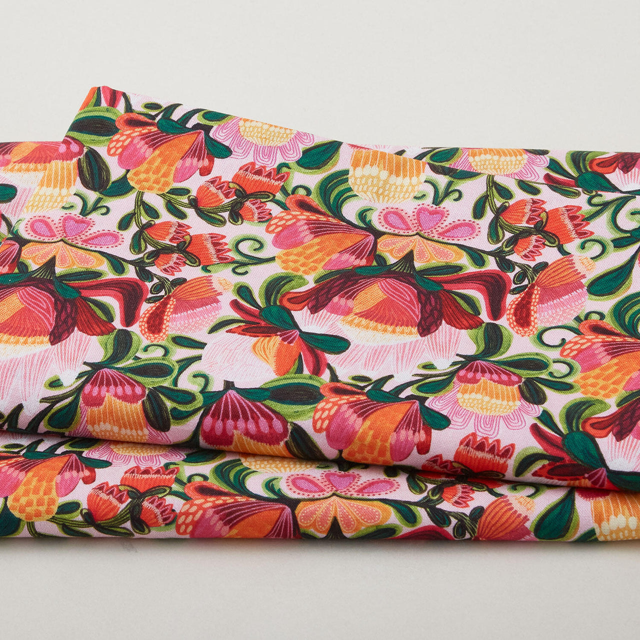 Paradise Bloom - Rococo Garden Blush Digitally Printed 2 Yard Cut