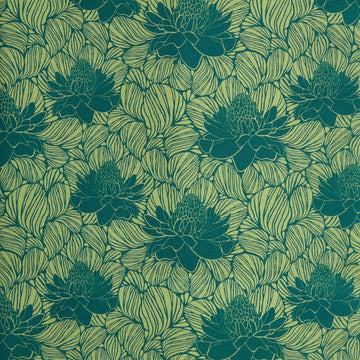 Paradise Bloom - Waratahs Emerald Digitally Printed 2 Yard Cut