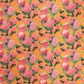 Paradise Bloom - Cascading Proteas Tangerine Digitally Printed 2 Yard Cut