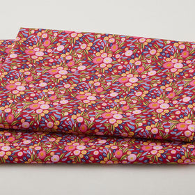 Paradise Bloom - Wandering Wildflowers Cherry Digitally Printed 2 Yard Cut