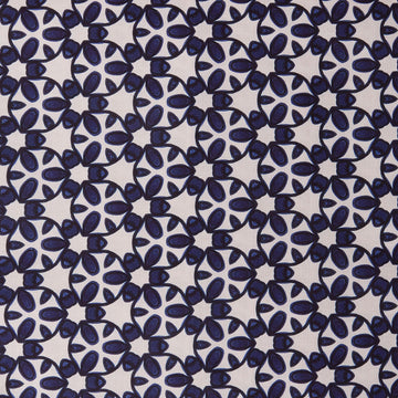Paradise Bloom - Garden Trellis Navy Digitally Printed 2 Yard Cut