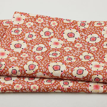 Paradise Bloom - Sun Blossoms Copper Digitally Printed 2 Yard Cut