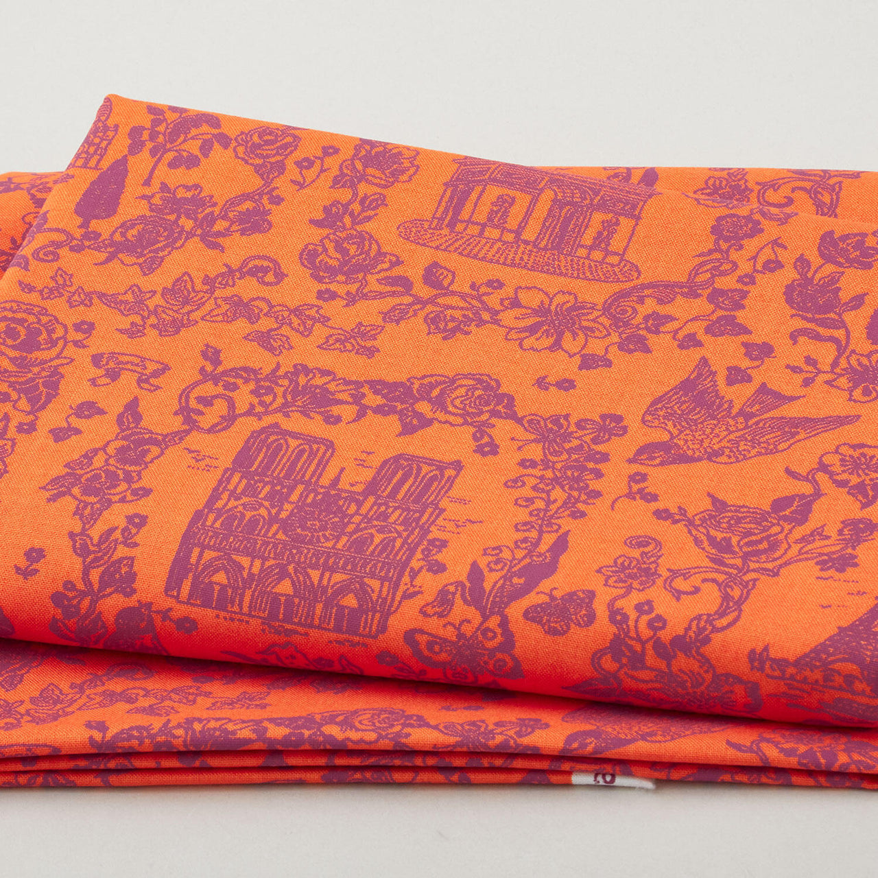 A Spring in Paris - Sightseeing Tonal Orange 2 Yard Cut